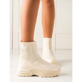 Seastar Botas com meia bege 1