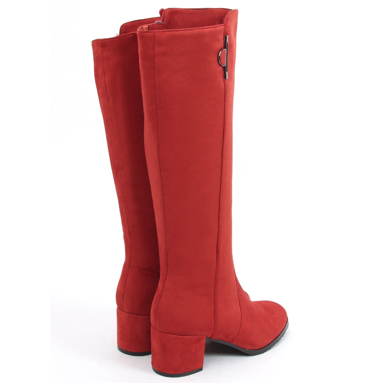 Botas Ritta Vermelho Purpúreo de salto baixo 2
