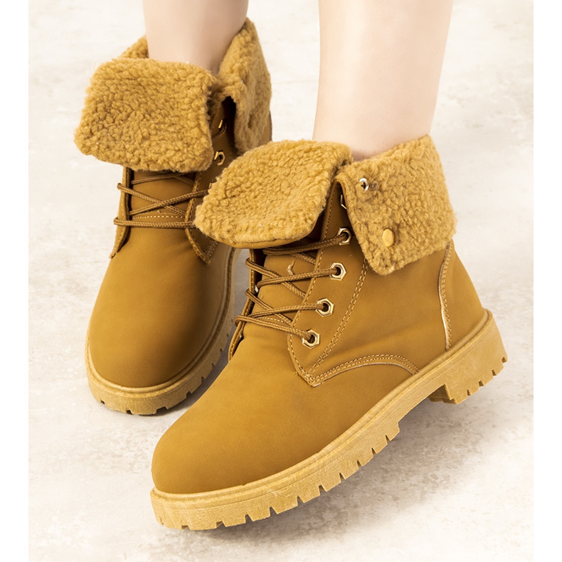 Botas femininas com isolamento de camelo Ida marrom 1