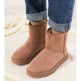 Botas de neve de pele rosa Lucilla 1