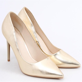 Bombas no calcanhar Eva Gold dourado 2