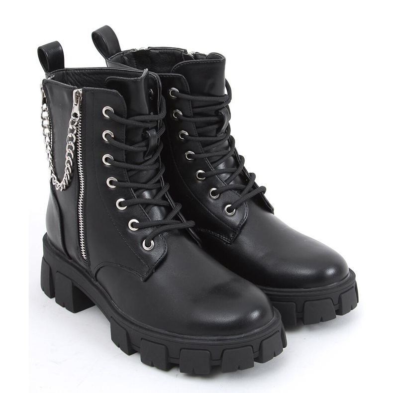 Botas com corrente Eline Black preto 2 Botas com corrente Eline Black preto 2