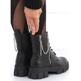 Botas com corrente Eline Black preto 1 Botas com corrente Eline Black preto 1