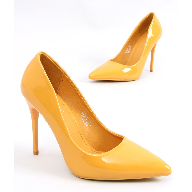 Salto alto feminino Ida Yellow amarelo 1