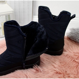 Botas de neve impermeáveis ​​Notícias W EVE309C azul marinho 3