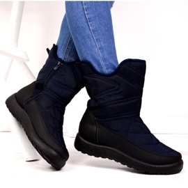 Botas de neve impermeáveis ​​Notícias W EVE309C azul marinho 5