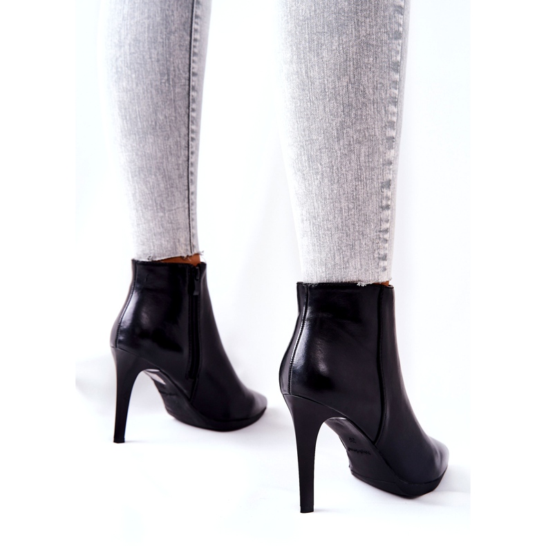 Botas femininas de salto alto Sergio Leone BT501 preto 1