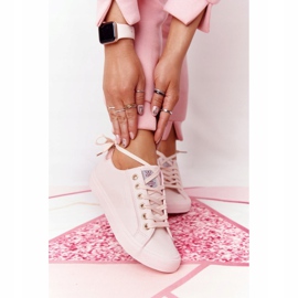 Big Star Tênis de couro ecológico feminino Cross Jeans HH2R4004C rosa 2