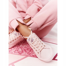 Big Star Tênis de couro ecológico feminino Cross Jeans HH2R4004C rosa 5