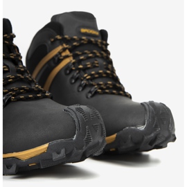 Calçados esportivos masculinos com isolamento térmico Black Barry preto amarelo 1