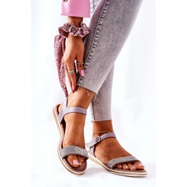 S.Barski Sandálias Com Zircônia Cúbica S. Barski 701-18 Cinza 2