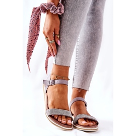 S.Barski Sandálias Com Zircônia Cúbica S. Barski 701-18 Cinza 1