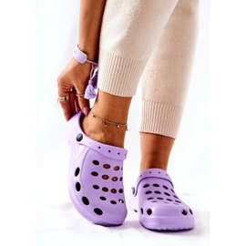 Chinelos femininos de espuma Eva roxa roxo 2