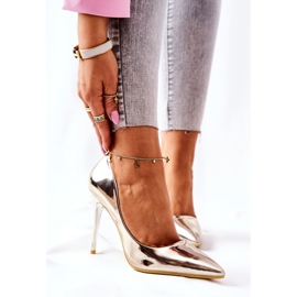 PG2 Elegant Mirror Heels Gold Adrinnah dourado 2