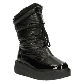 Botas de neve amarradas pretas Filippo DBT3403 preto 6