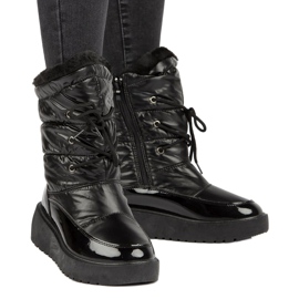 Botas de neve amarradas pretas Filippo DBT3403 preto 5