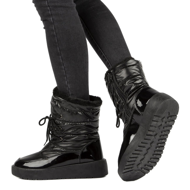 Botas de neve amarradas pretas Filippo DBT3403 preto 7
