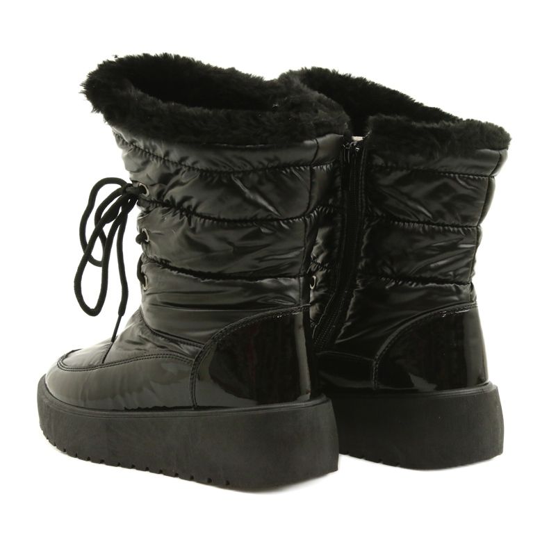 Botas de neve amarradas pretas Filippo DBT3403 preto 3