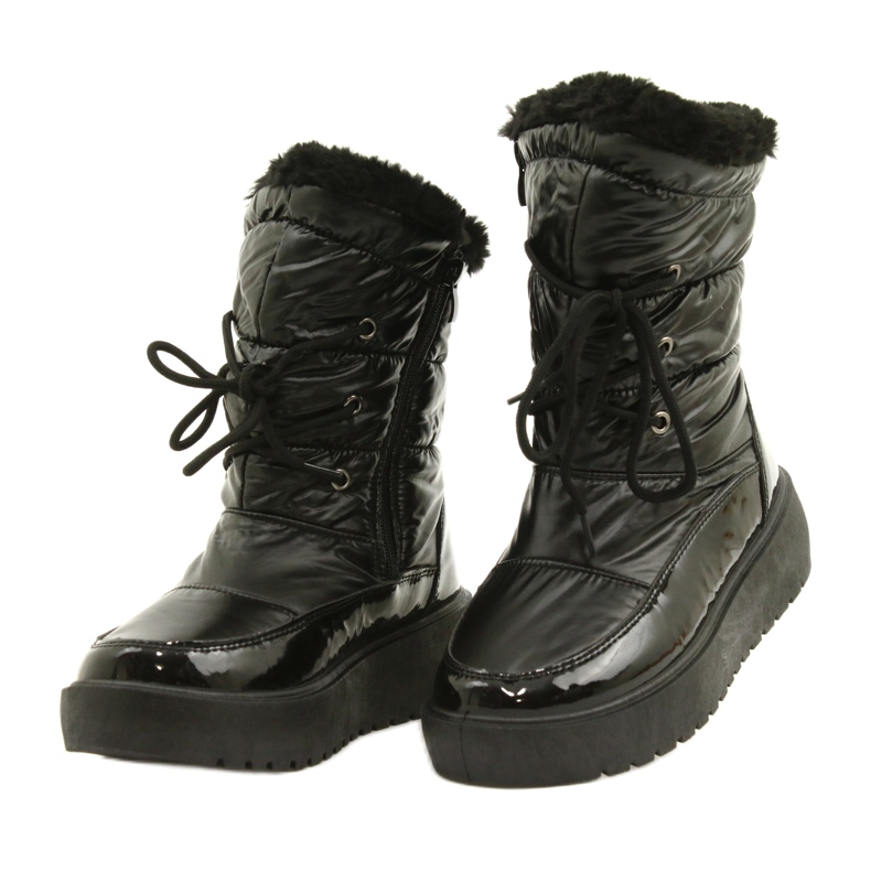 Botas de neve amarradas pretas Filippo DBT3403 preto 2