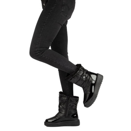 Botas de neve pretas do tipo floco de neve Filippo DBT3404 preto 8