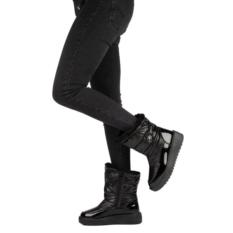 Botas de neve pretas do tipo floco de neve Filippo DBT3404 preto 8 Botas de neve pretas do tipo floco de neve Filippo DBT3404 preto 8