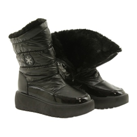 Botas de neve pretas do tipo floco de neve Filippo DBT3404 preto 4 Botas de neve pretas do tipo floco de neve Filippo DBT3404 preto 4