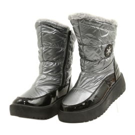 Botas de neve femininas Flocos de neve Filippo DBT3404 preto e prata 2