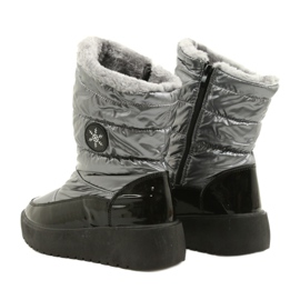 Botas de neve femininas Flocos de neve Filippo DBT3404 preto e prata 3