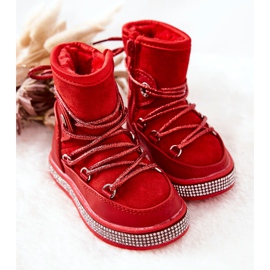 FR1 Botas de neve vermelhas infantis com zircônia cúbica Wellma vermelho 1 FR1 Botas de neve vermelhas infantis com zircônia cúbica Wellma vermelho 1