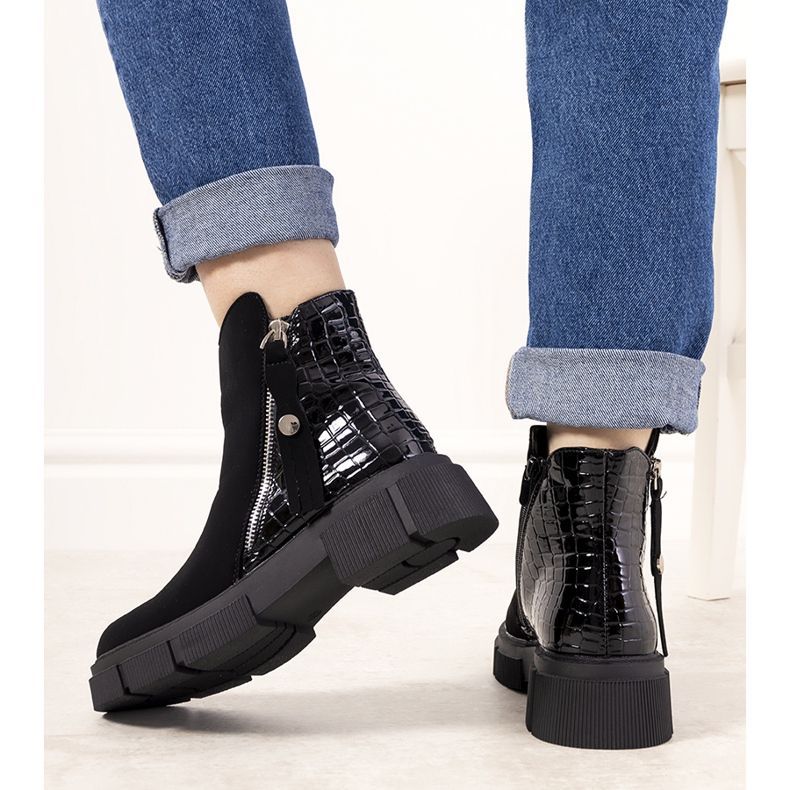 Botas femininas com isolamento preto da Eitan 2