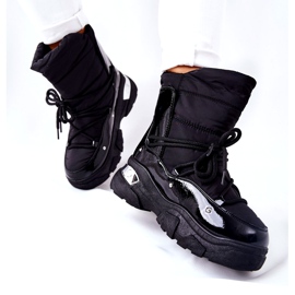 POTOCKI Botas de neve aquecidas com pele de azevinho negro preto 3 POTOCKI Botas de neve aquecidas com pele de azevinho negro preto 3