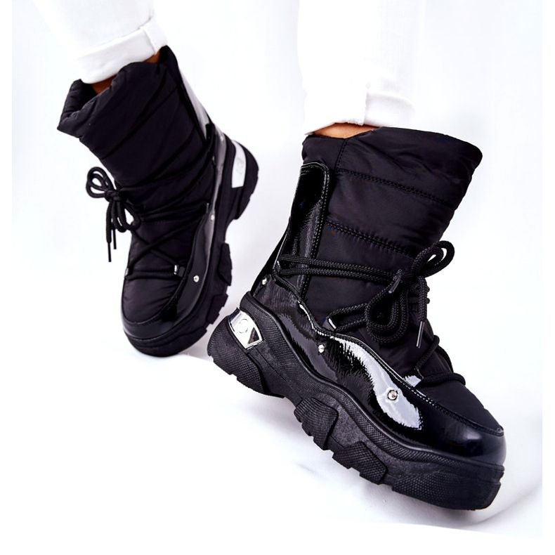 POTOCKI Botas de neve aquecidas com pele de azevinho negro preto 3 POTOCKI Botas de neve aquecidas com pele de azevinho negro preto 3