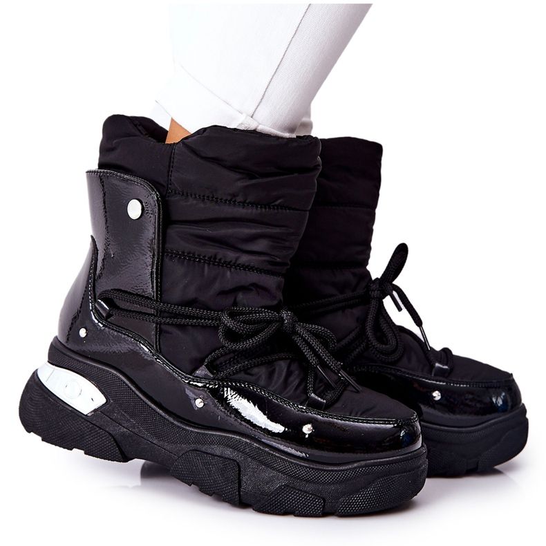 POTOCKI Botas de neve aquecidas com pele de azevinho negro preto 7 POTOCKI Botas de neve aquecidas com pele de azevinho negro preto 7