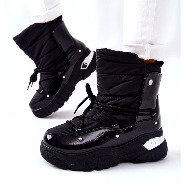POTOCKI Botas de neve aquecidas com pele de azevinho negro preto 6 POTOCKI Botas de neve aquecidas com pele de azevinho negro preto 6