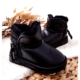 PA1 Botas de neve infantis pretas Frosty preto 4