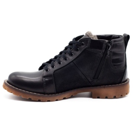 Mario Pala Botas de inverno masculinas negras de 865 MP preto 1