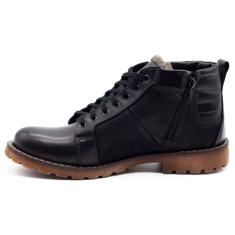 Mario Pala Botas de inverno masculinas negras de 865 MP preto 1