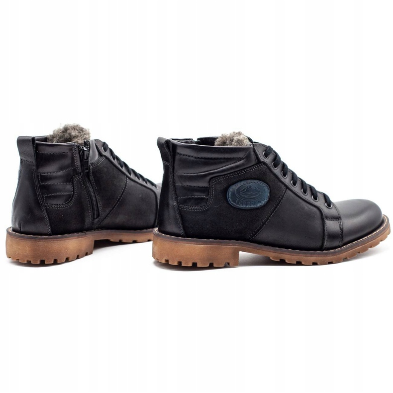 Mario Pala Botas de inverno masculinas negras de 865 MP preto 3