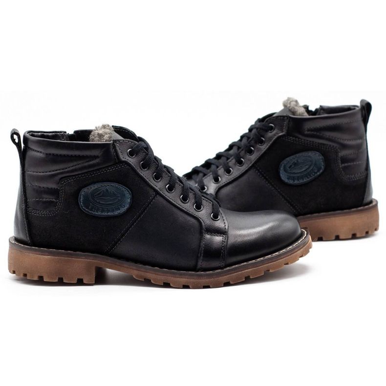 Mario Pala Botas de inverno masculinas negras de 865 MP preto 4