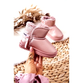 Botas de neve rosa das meninas 3