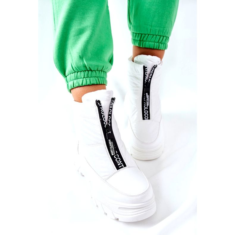 Vinceza Caçadores Botas Femininos Branco Echowen preto 1