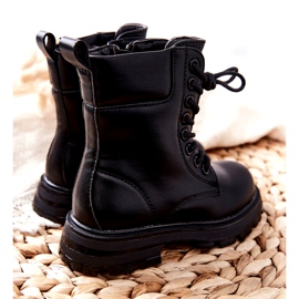 FR1 Botas pretas clássicas infantis com zíper Clarika preto 2