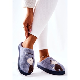 WJ1 Chinelos de rena quentes Blue Jilly castanho azul 2