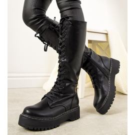 Botas femininas pretas com isolamento da Patino preto 2