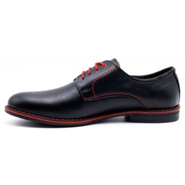 Olivier Sapatos pretos elegantes para homens 296LU 1
