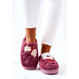 WJ1 Chinelos de Natal Papai Noel e Rena Violeta tolet 2