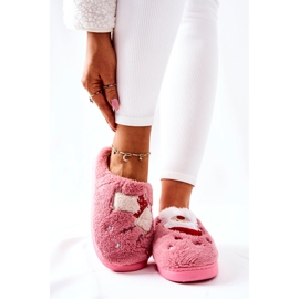 WJ1 Chinelos de Natal Papai Noel e Rena Rosa 1