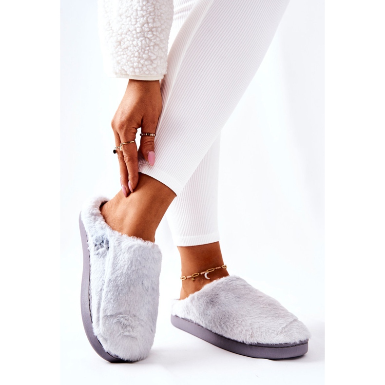WJ1 Chinelos de pele quente mecy cinza claro 2