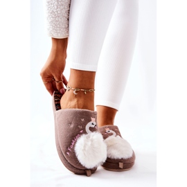 WJ1 Chinelos Quentes Rey's Brown Swan castanho 2 WJ1 Chinelos Quentes Rey's Brown Swan castanho 2