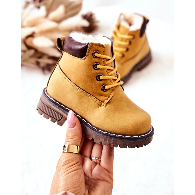 WT1 Botas de caçadores infantis para crianças amarelas reais amarelo 1